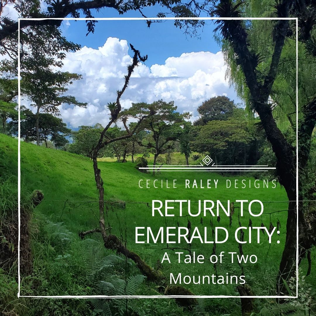 Return to Emerald City: A Tale of Two Mountains– Cecile Raley Designs